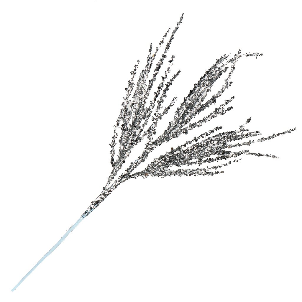 Ветвь декоративная 43 см, серебро, SYJFYA- 0923028S 10шт красивый изысканный натуральный павлиньи перья тело для дома