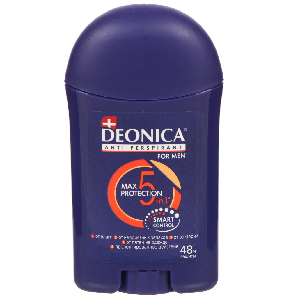 Дезодорант Deonica, 5Protection, для мужчин, стик, 40 мл