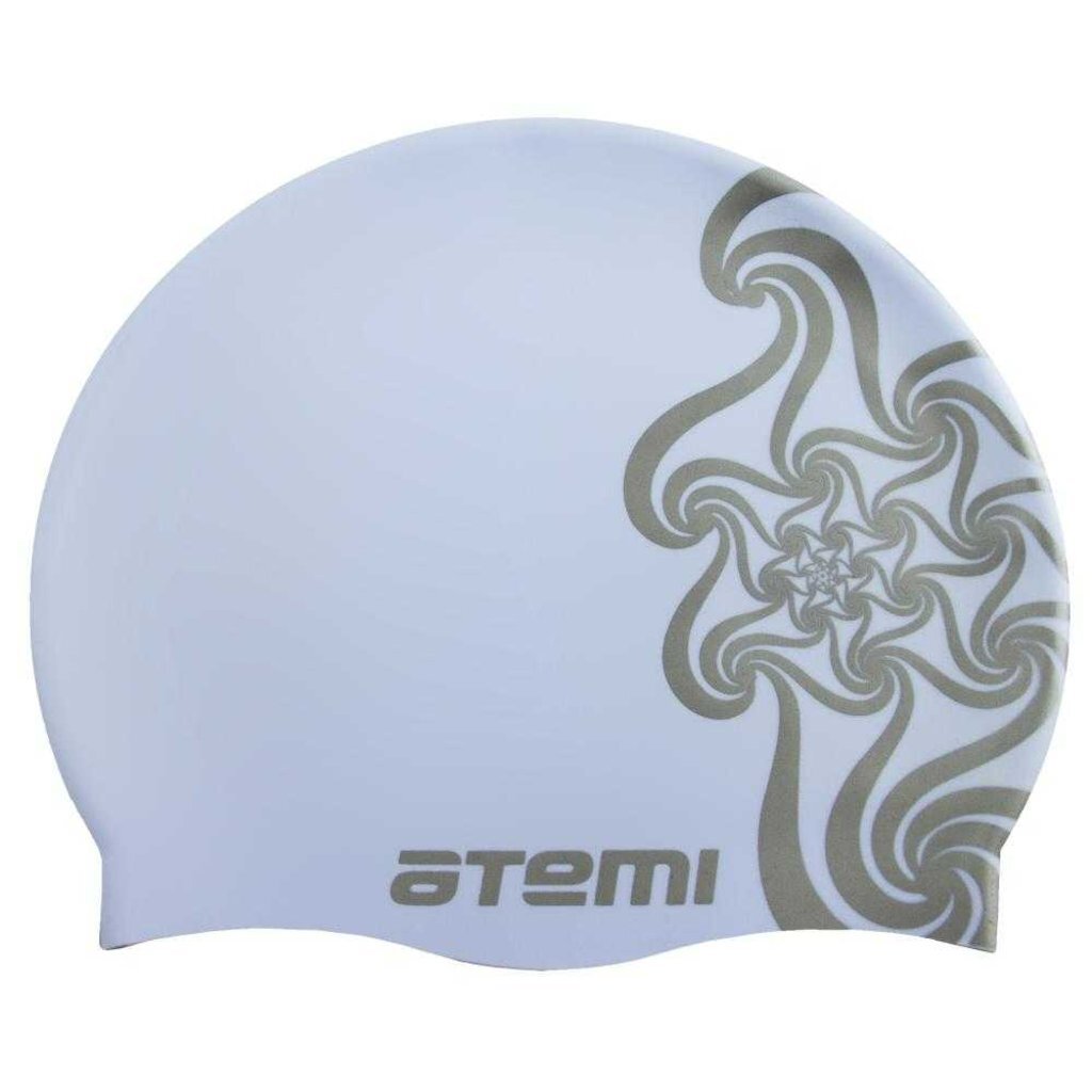 Шапочка для плавания Atemi, силикон, голубая (кружево), дет., PSC302, 00000095794