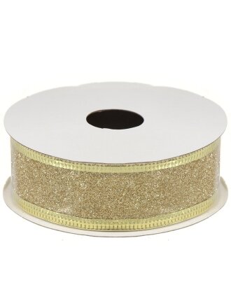 Лента декоративная полиэстер, 270х2.5 см, золото, Y4-4221