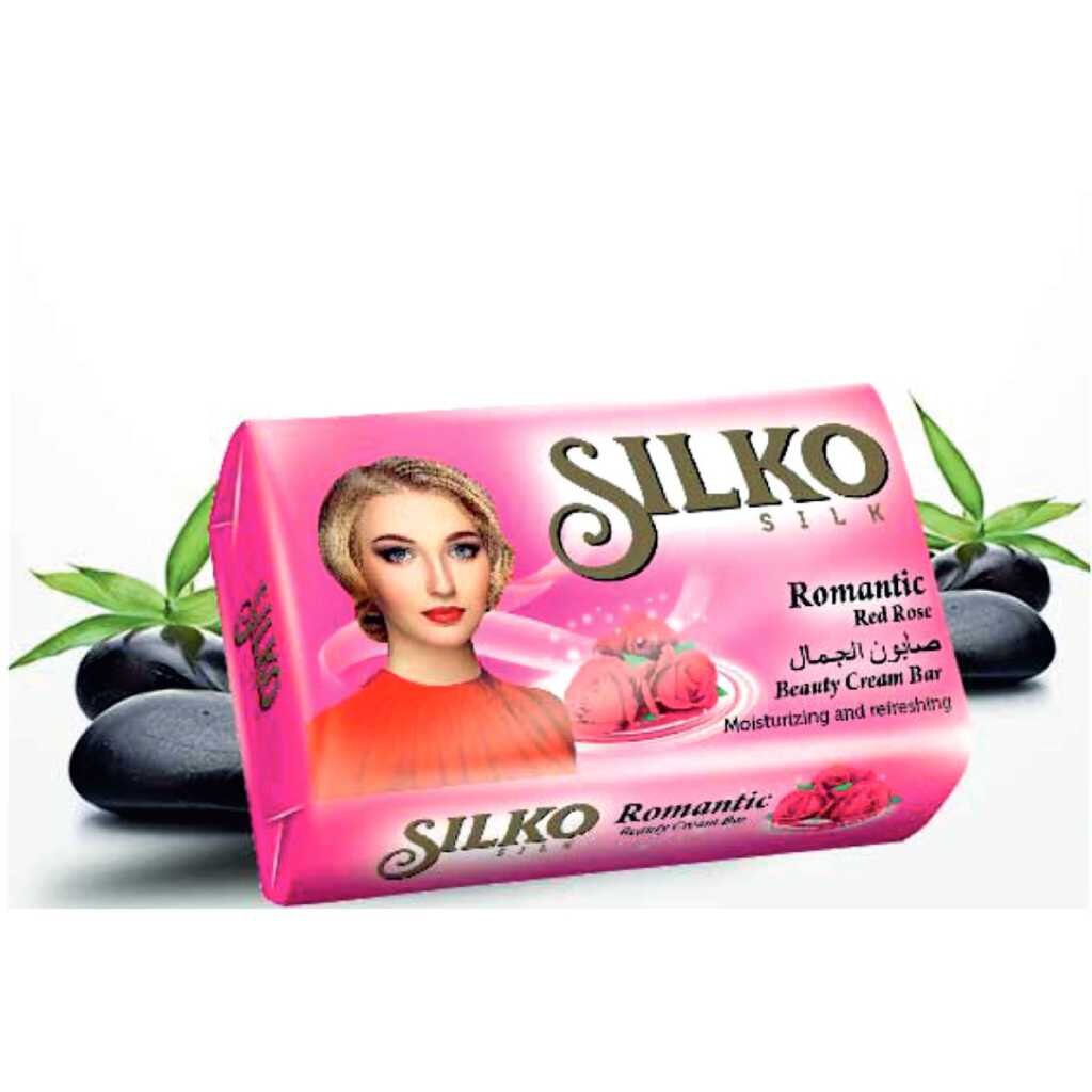 Мыло Silko Silk, Красная роза, 140 г