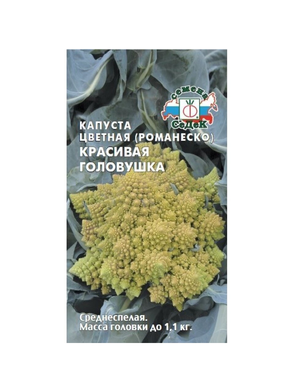 Семена Капуста цветная, Красивая головушка, 0.5 г, цветная упаковка, Седек