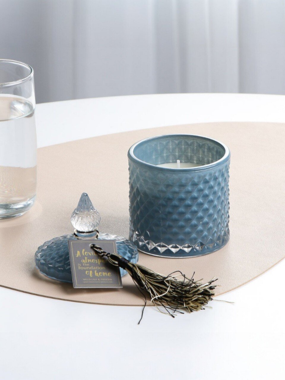 Свеча декоративная ароматизированная, 15х8.5 см, в банке, парафин, A330104