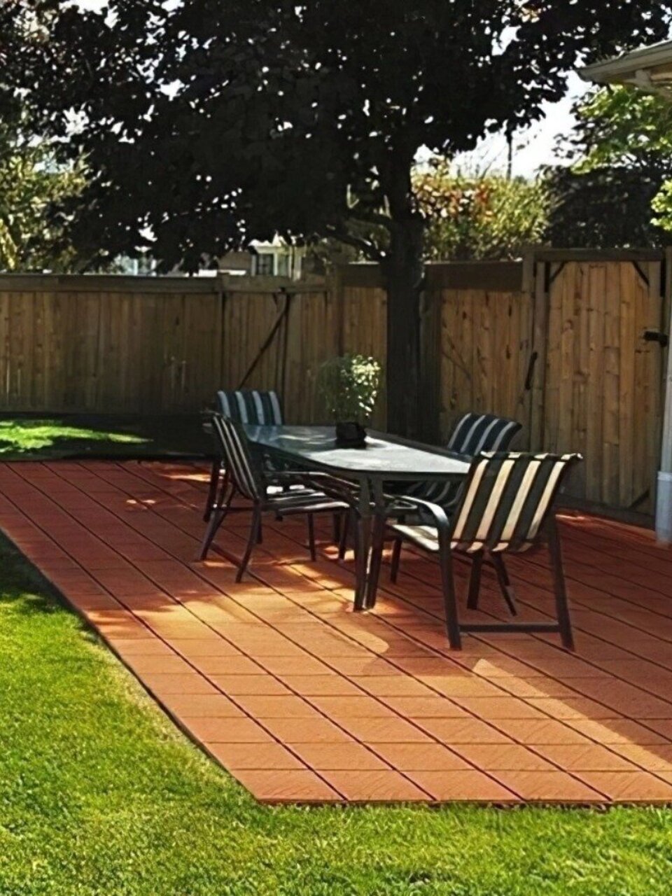 Модульное покрытие пластик, 100 см, терракот, Мастер сад