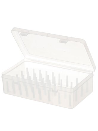 Коробка для хранения ниток, пластик, 23.5х14х6.5 см, прозрачная, К-30