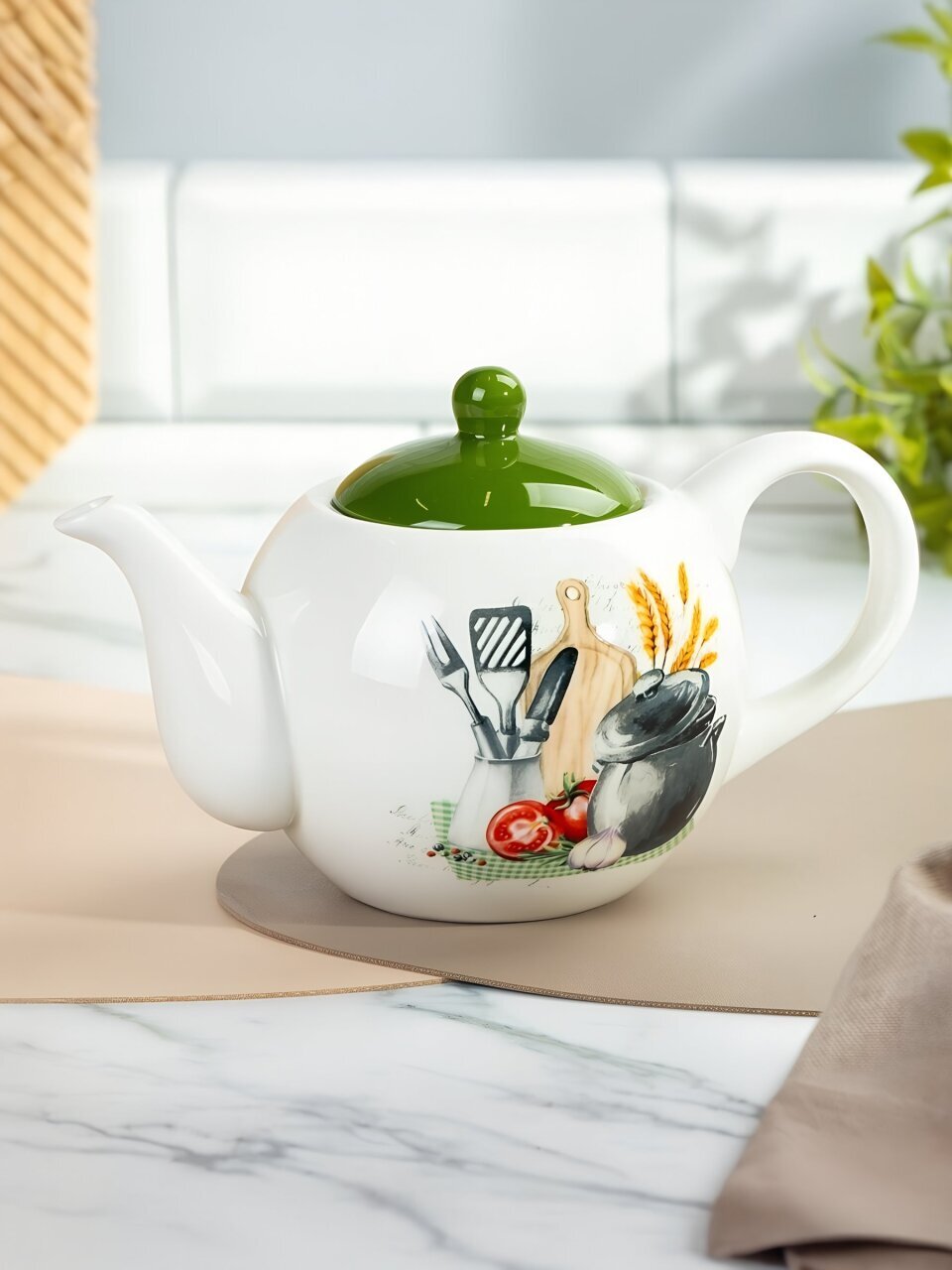 Чайник заварочный доломит, 0.95 л, Daniks, Миловидный
