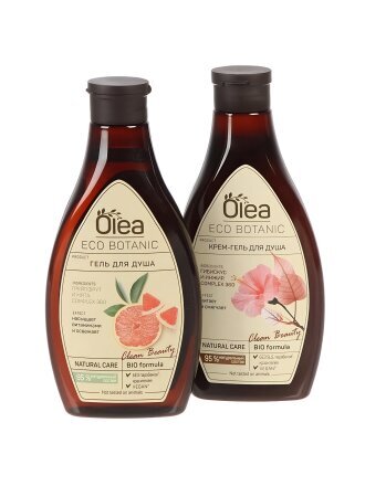 Набор подарочный для женщин, Olea, Eco Botanic, Гель для душа 300мл + Крем-гель для душа 300мл