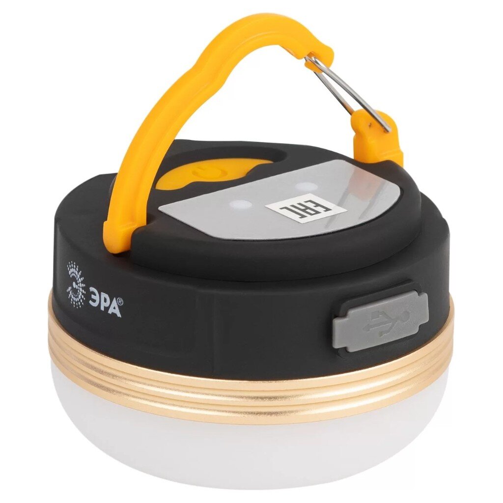 Фонарь кемпинговый, встроенный аккумулятор, Эра, KA-501 Феникс, зарядка от USB, пластик, режим SOS, 1200 м/Ач, Б0054032 фонарь ручной встроенный аккумулятор ultraflash 3 804 зарядка от сети 220 в пластик режим sos черно желтый 9215