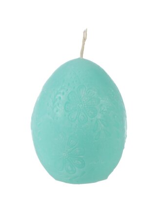 Свеча декоративная, 7х5 см, в ассортименте, Kukina Raffinata, Яйцо цветочный принт, 501396