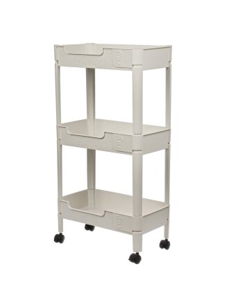Полка универсальная, пластик, 3 секции, 38.5х21х70.5 см, на колесах, Y4-9243