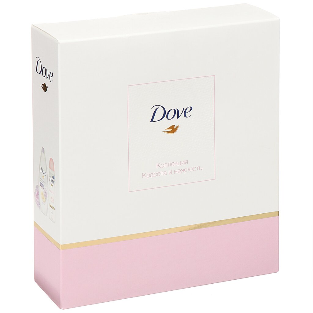 Набор Dove «Коллекци красота и нежность» гель д/душа слив.ваниль и пион 250мл+део нежн.пудры 150мл