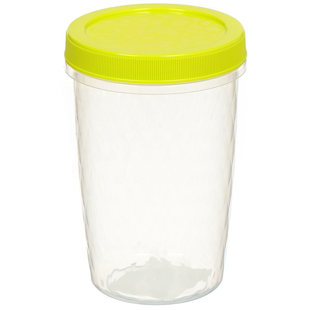 Контейнер пищевой пластик, 0.7 л, 14.5 см, круглый, Idea, Ролл, М 1472 контейнер для ватных палочек пластик прозрачный idea м1603