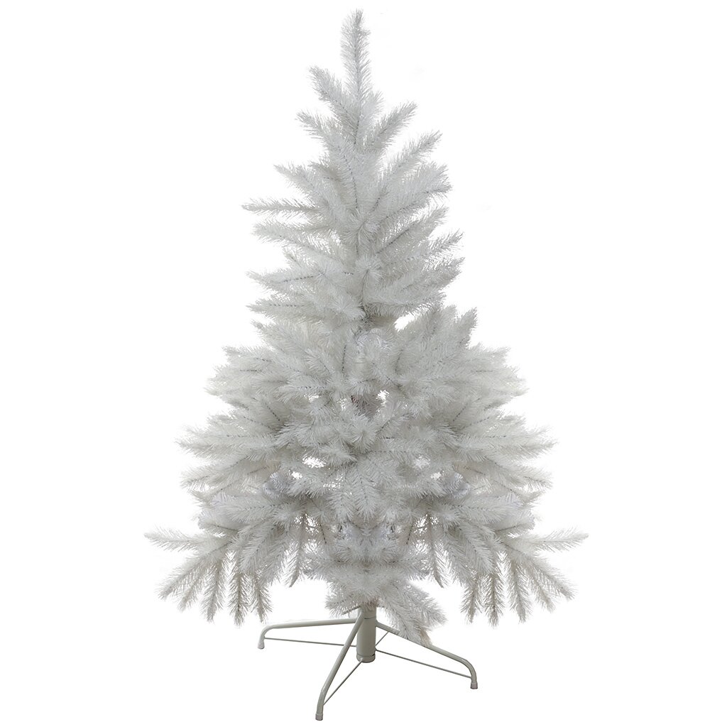 Елка новогодняя напольная, 160 см, Белый кристалл, сосна, белая, хвоя леска + ПВХ пленка, 1020216, Morozco