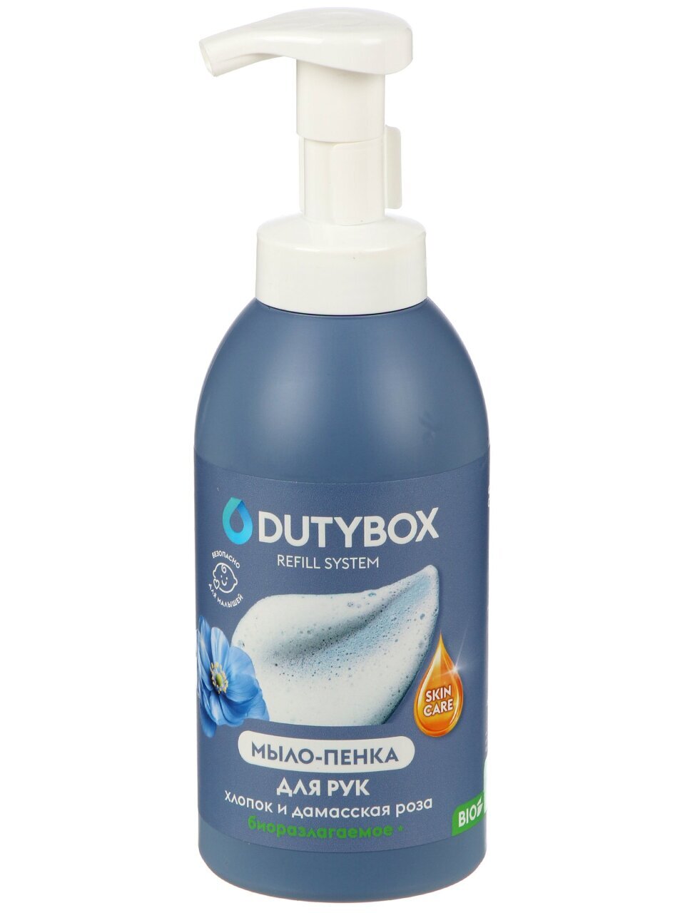 Мыло-пенка Dutybox, Хлопок и Дамасская роза, 500 мл
