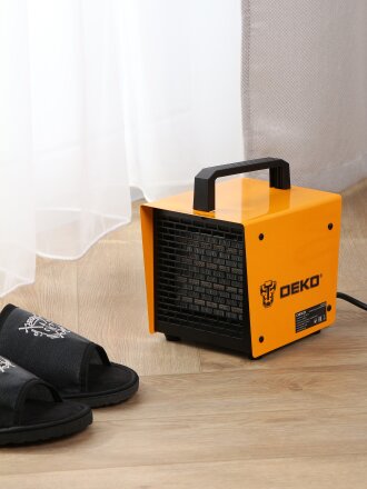 Пушка тепловая электрическая, Deko, DKIH2300, 2.3 кВт, 140 м³/ч, керамический элемент, квадратная, 080-1012