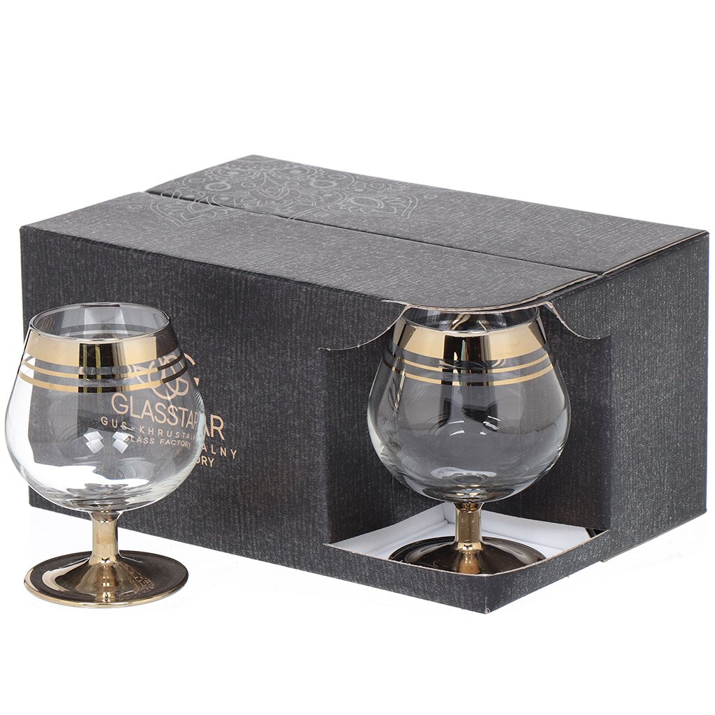 Бокал для бренди, 250 мл, стекло, 6 шт, Glasstar, Ностальжи, N35_1740_3