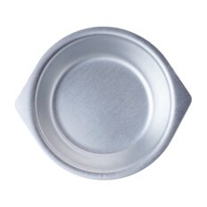 Тарелка обеденная, алюминий, 13 см, мелкая, круглая, Демидово, Scovo, МТ-051