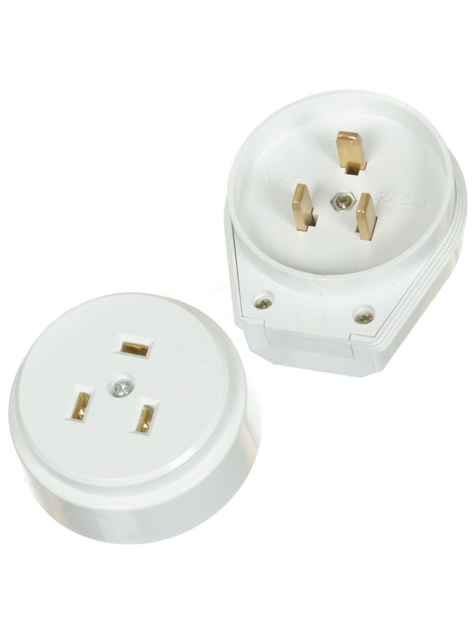 Разъем 32 А, 250 В, 2Р+РЕ, ОУ, для электроплит, белый, TDM Electric, SQ1812-0003