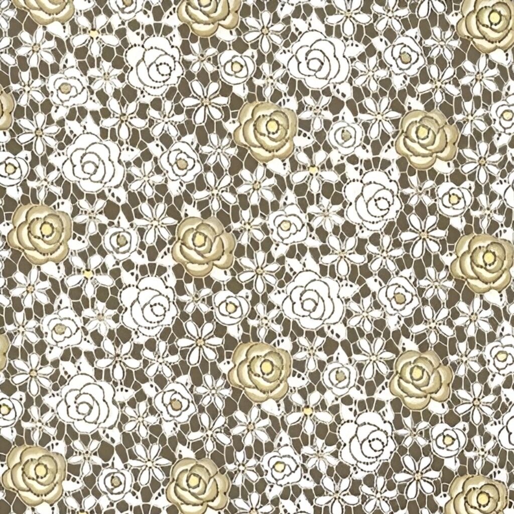 Клеенка Easy Lace, 1.32х22 м, ПВХ, ажурная, 157А