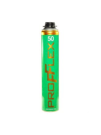 Пена монтажная Profflex, PRO Green 50, профессиональная, 50 л, 750 мл, 770 г, летняя, 70091
