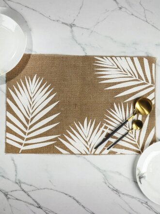 Салфетка сервировочная 30х45 см, прямоугольная, Веточки, Y4-5440