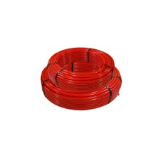 Труба для теплого пола диаметр 20х2 мм, красная, 100 м, PE-RT, РосТурПласт