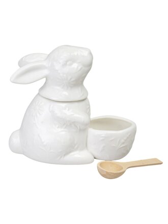 Солонка фарфор, 400 мл, 16х9х14 см, в форме зайца, Lefard, Flowers Story, 474-259