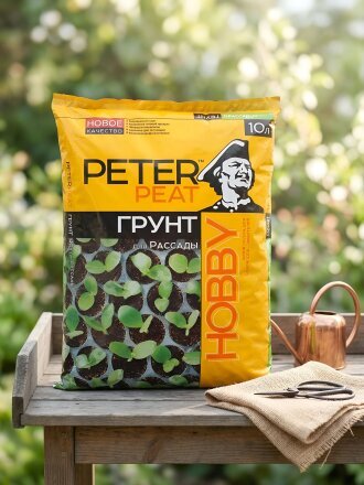 Грунт Hobby, для рассады, 10 л, Peter Peat