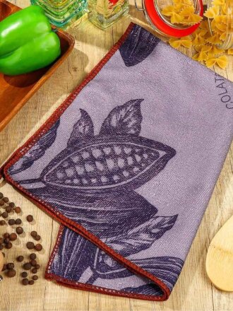 Полотенце кухонное 40х60 см, 100% полиэстер, Горячий шоколад, Китай, T2022-483