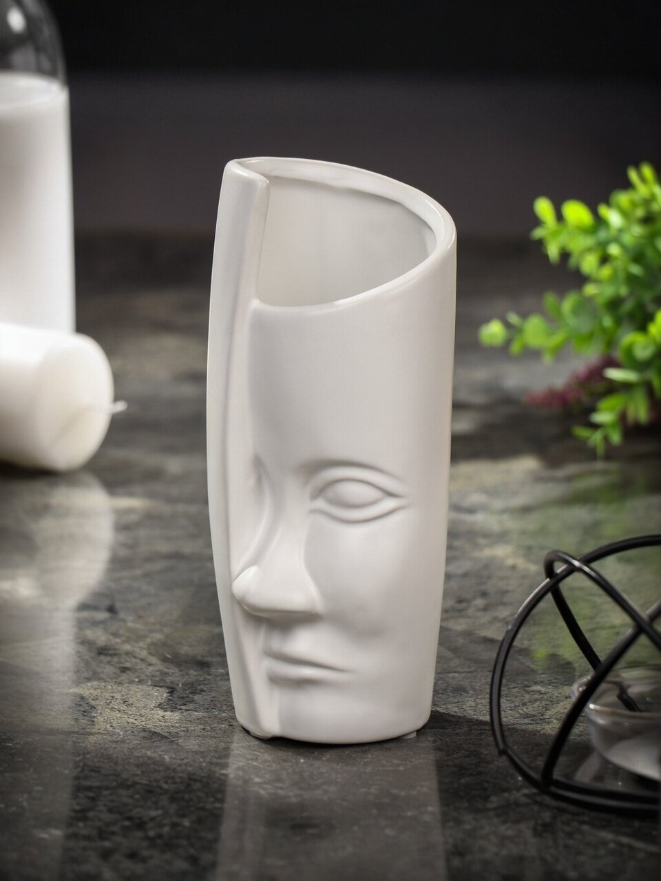 Ваза керамика, настольная, 20х9 см, Y6-10017