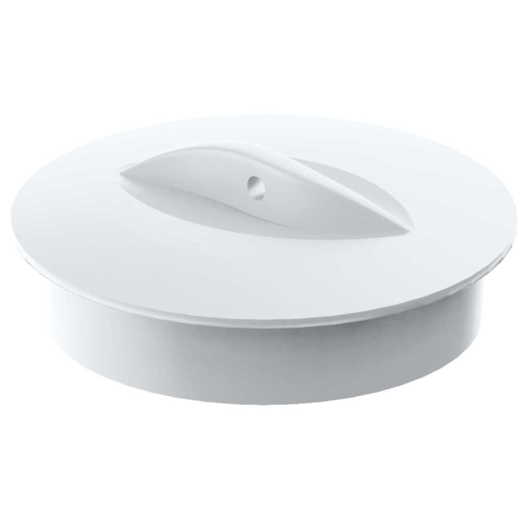 Пробка для ванны РМС, резина, 4 см, белые, КС-08 пробка для ванны masterprof резина белые