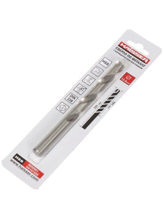 Сверло по металлу, Haisser, диаметр 12 мм, в индивидуальной упаковке, HS101520