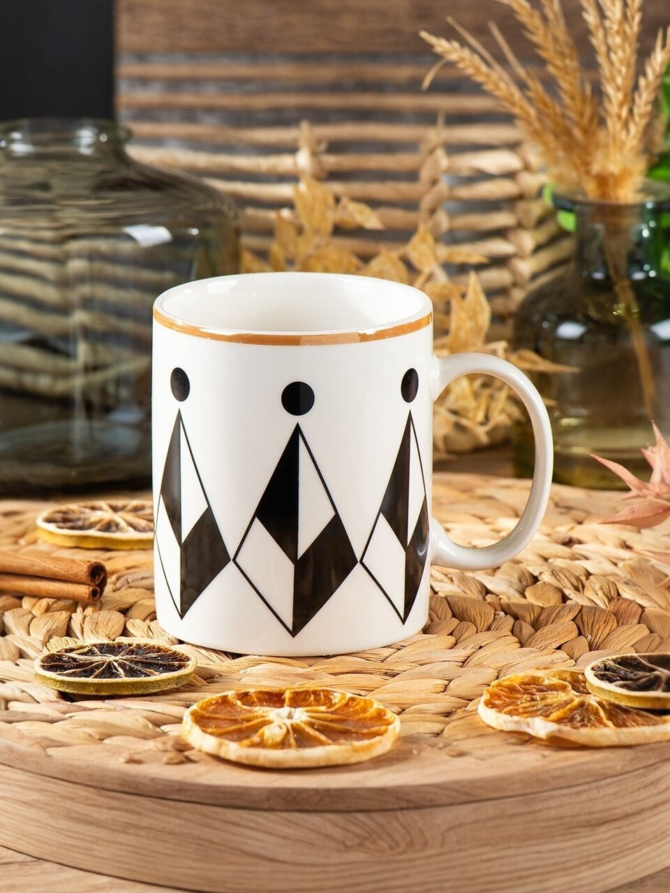 Кружка керамика, 340 мл, Y4-8059, в ассортименте