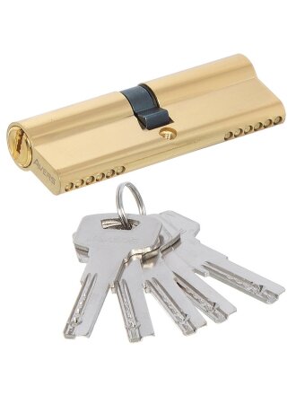 Личинка замка двери Avers, ZM-90-G, 22798, ЦАМ, 90 мм, золото, 45/45