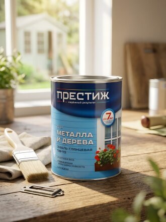 Эмаль Престиж, ПФ-115, алкидная, глянцевая, хаки, 0.9 кг
