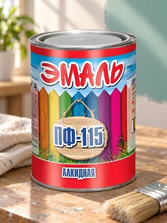 Эмаль Zabor, ПФ-115, алкидная, полуматовая, черная, 0.8 кг
