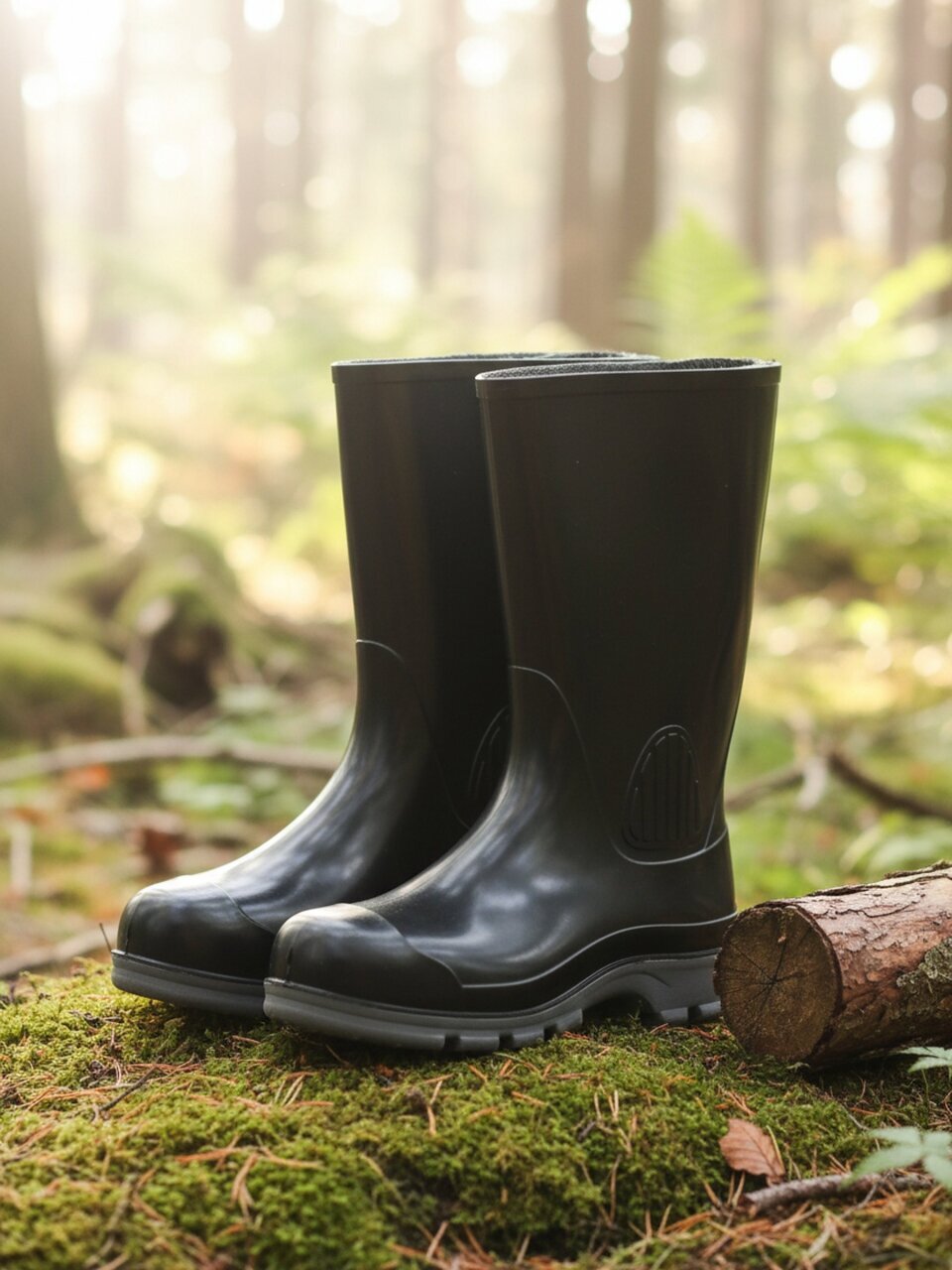 Сапоги для мужчин, ПВХ, черные, р. 43, утепленные, 042н