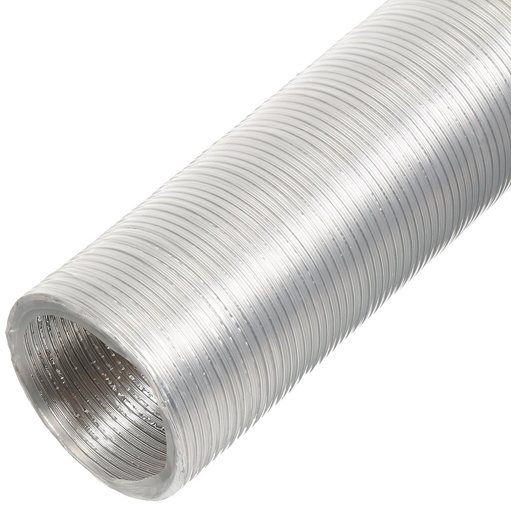 Воздуховод вентиляционый алюминий, диаметр 130 мм, гофрированный, 3 м, Event воздуховод вентиляционый алюминий диаметр 100 мм гофрированный 1 5 м era 10ва1 5