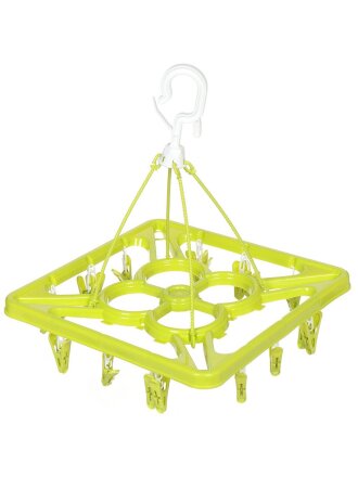 Вешалка для одежды, пластик, с зажимами, в ассортименте, Y8-2782