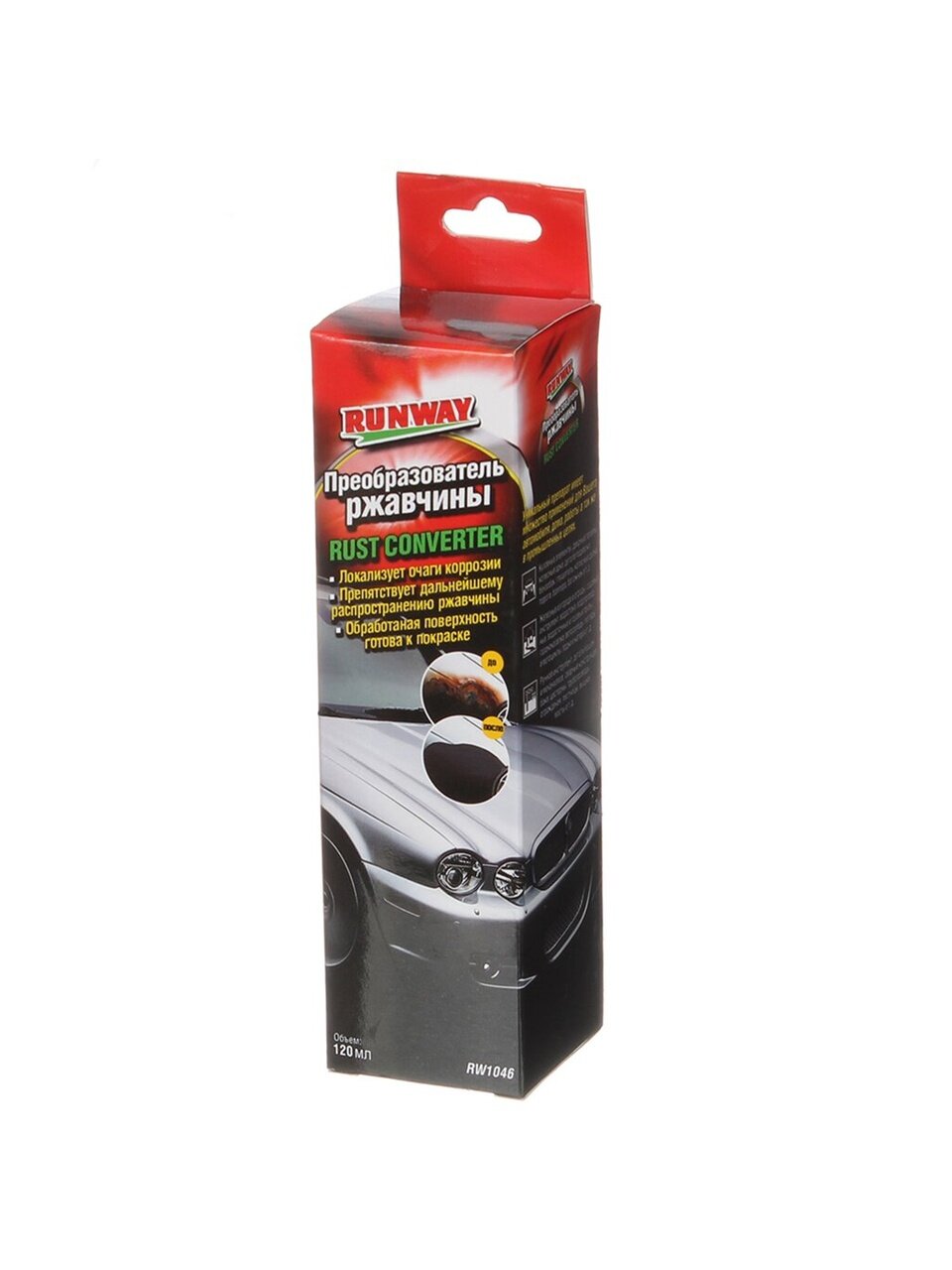 Преобразователь ржавчины 120 мл, Runway, RW1046