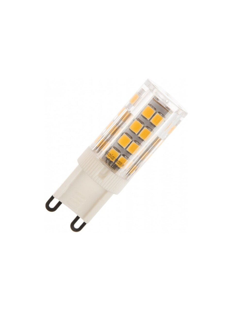 Лампа светодиодная G9, 5 Вт, 220 В, капсула, 4200 К, нейтральный белый свет, Ecola, Corn Micro, 50x15мм, LED