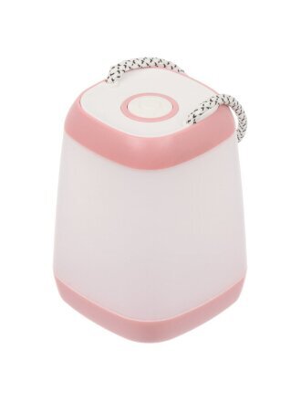 Фонарь кемпинговый, металл, пластик, розовый, 3 режима, 5 Вт, STX001-2