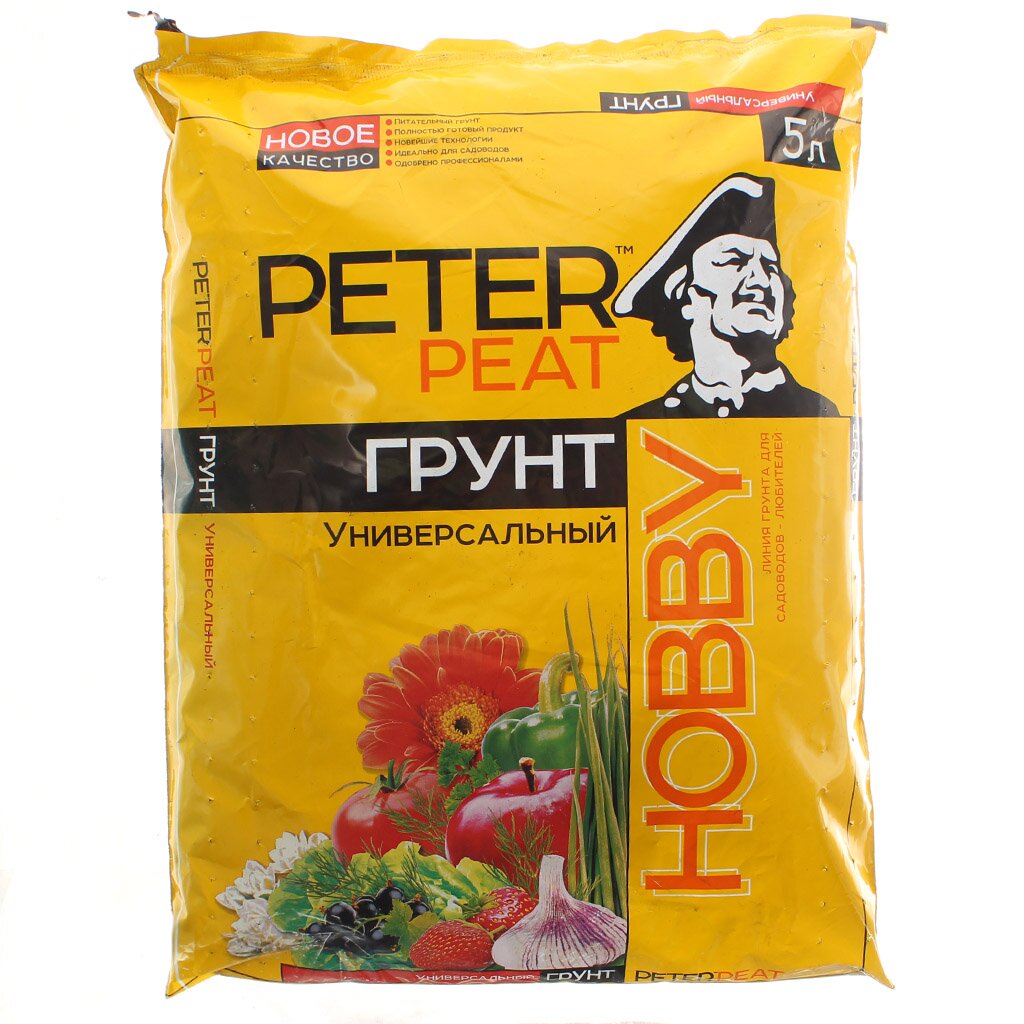 Грунт Hobby, универсальный, 5 л, Peter Peat