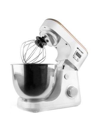 Миксер стационарный, Kitfort, KT-1308-2, 4.2 л, 600 Вт, 6 скоростей, с чашей, белый