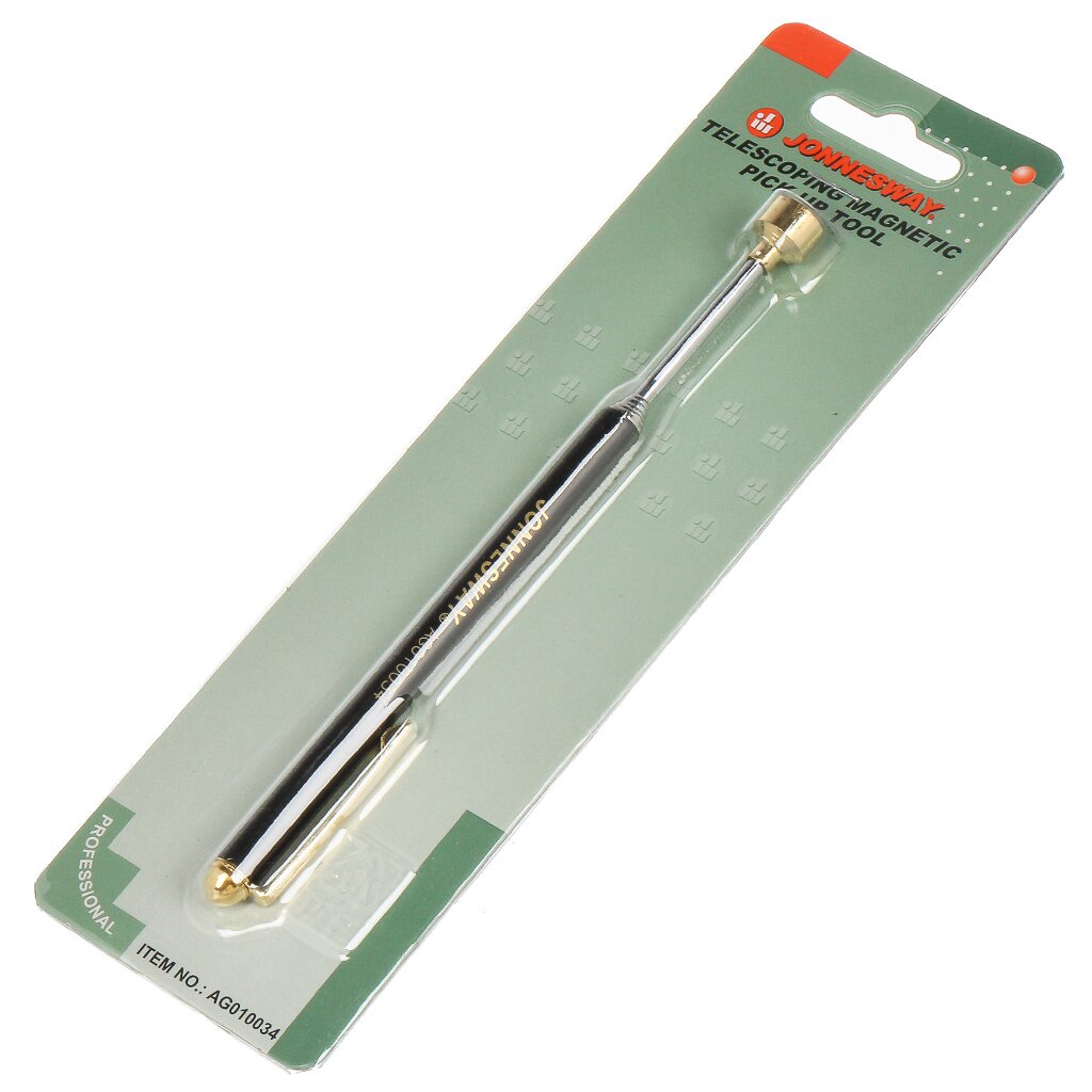 Ручка магнитная 580 мм, телескопическая, грузоподъемность до 1.5 кг, Jonnesway, AG010034 магнитная телескопическая ручка кобальт