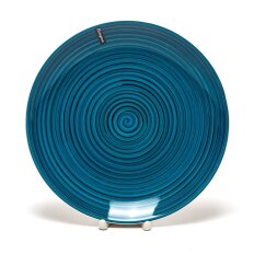 Тарелка обеденная, керамика, 27 см, круглая, Аэрография Вечерний бриз, Elrington, 139-27007