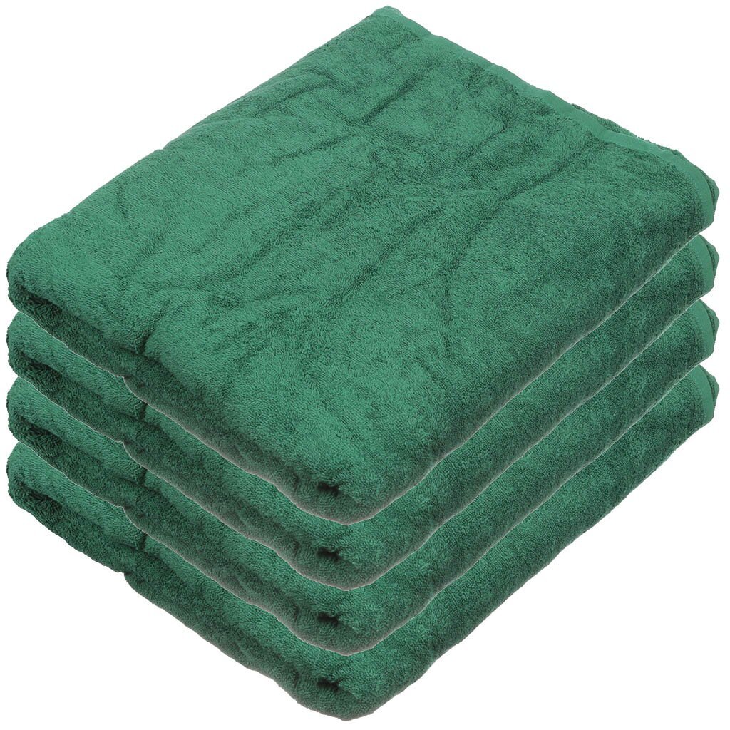 т Простыня 2сп махровая 190х200см 400г/м2 темн.зеленый ТУРКМЕНИЯ 83009