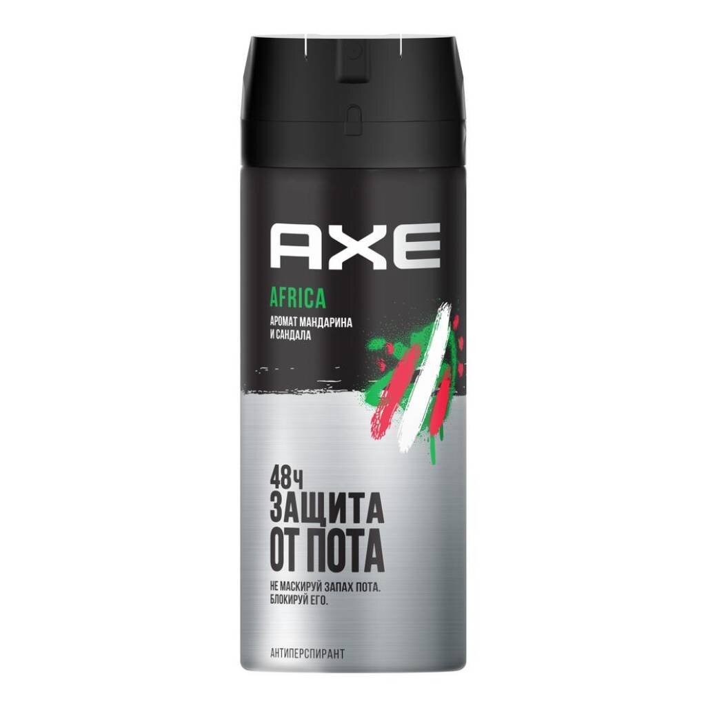 Дезодорант Axe, Африка, для мужчин, спрей, 150 мл дезодорант rexona ультраневидимый для мужчин спрей 150 мл