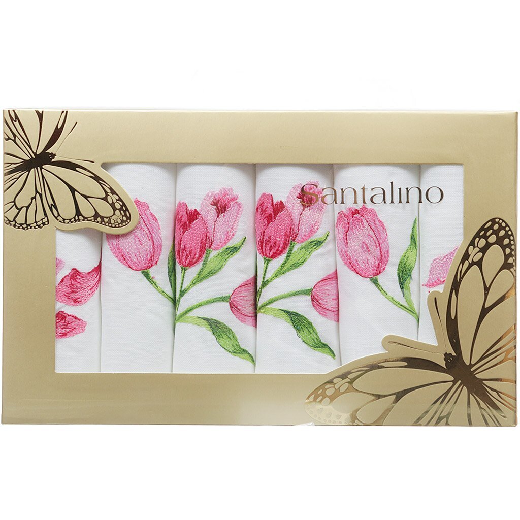 т Набор полотенец кух 6шт 42*42см хб подар. упак 850-512-11