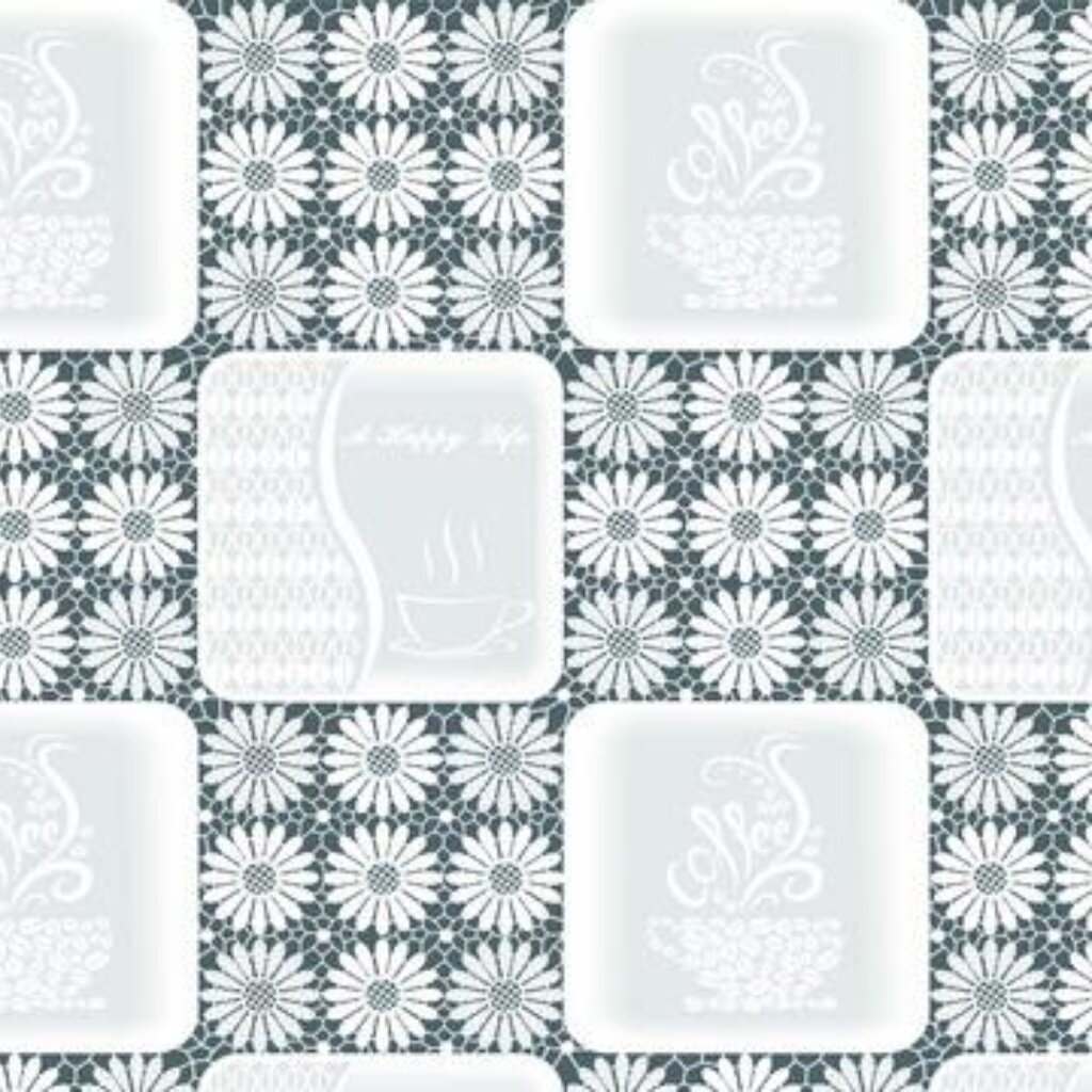 Клеенка Easy Lace, 1.32х22 м, ПВХ, ажурная, 262D